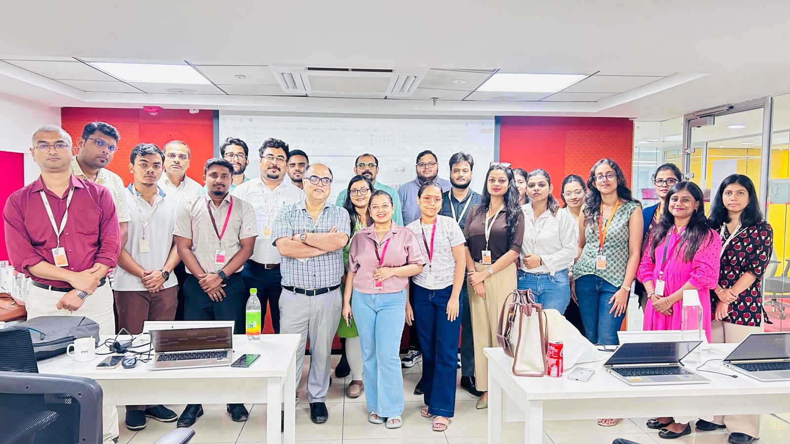 Corporate training session for PwC
