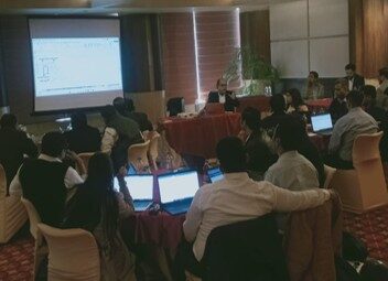 Corporate training session for Canon India