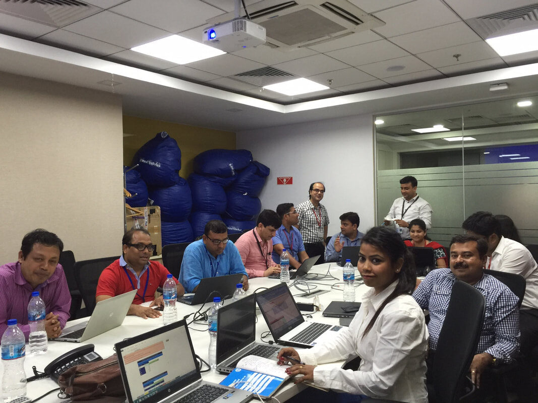 Corporate training session for Hewlett-Packard